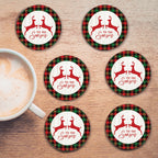 ÔTis The Season Collection 4_ Circle Ceramic Coasters - Set of 6