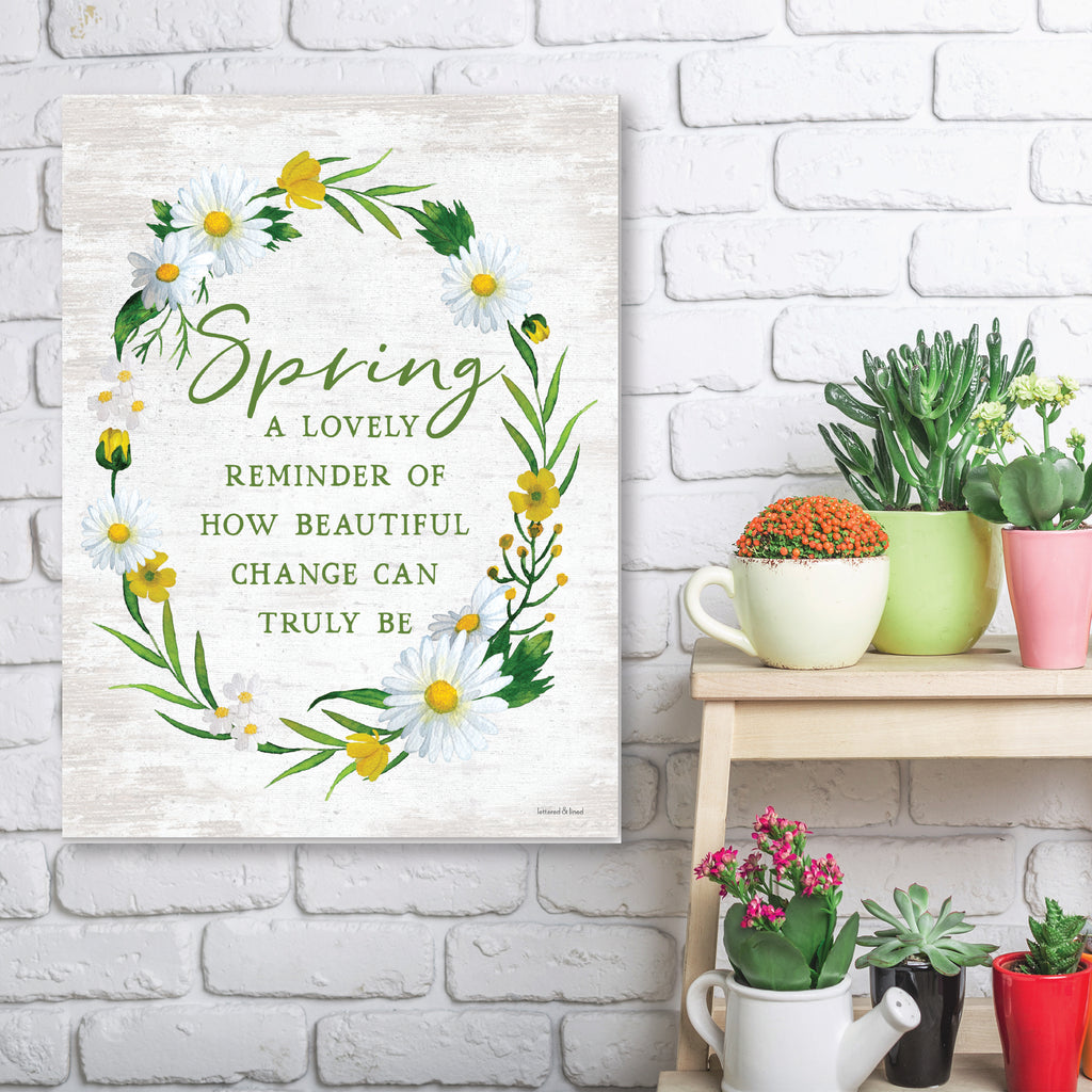 Spring Floral Wreath Daisy - Artboard