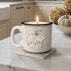 Harvest Blessings - Pumpkin Spice Latte | 15oz Mug, 13oz Soy Candle & Coaster Set