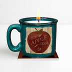 Hot Apple Cider - Spiced Apple Cider | 15oz Mug, 13oz Soy Candle & Coaster Set