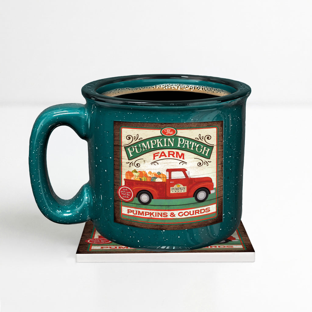 A Day at the Pumpkin Patch - Pumpkin + Maple | 15oz Mug, 13oz Soy Candle & Coaster Set