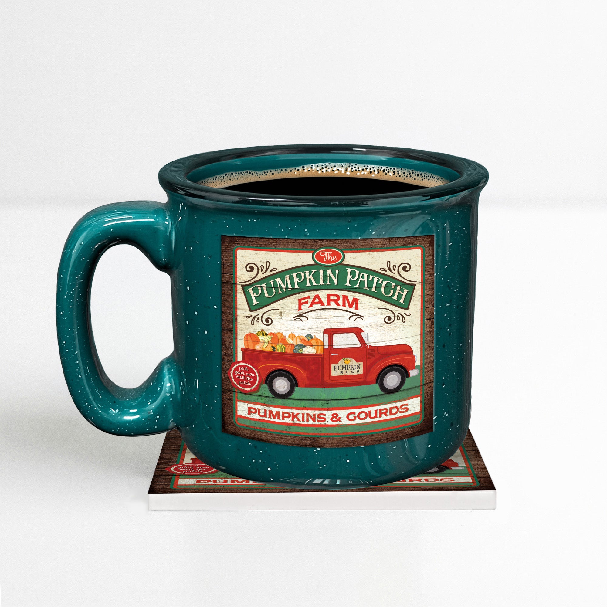 A Day at the Pumpkin Patch - Pumpkin + Maple | 15oz Mug, 13oz Soy Candle & Coaster Set