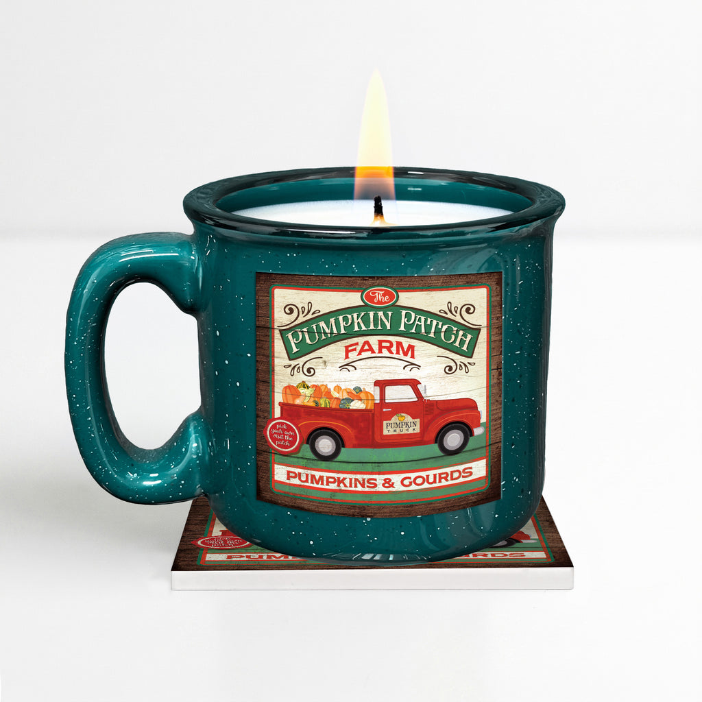 A Day at the Pumpkin Patch - Pumpkin + Maple | 15oz Mug, 13oz Soy Candle & Coaster Set