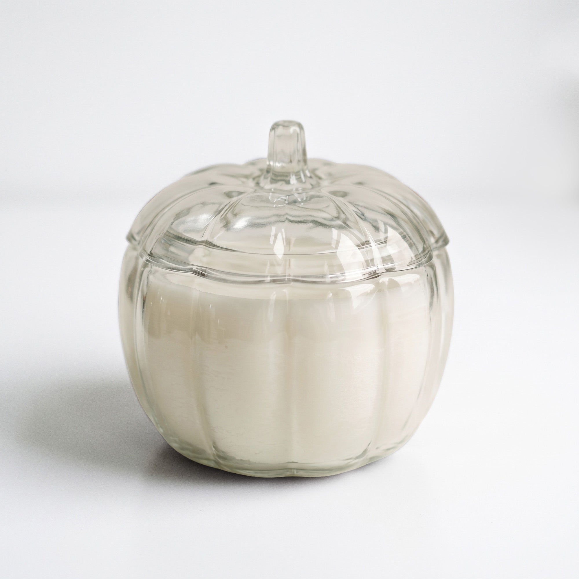 White Pumpkin + Clove - 56oz 5-Wick Candle in Glass Pumpkin Vessel