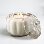 Vanilla + Cinnamon - 56oz 5-Wick Soy Candle in Glass Pumpkin Vessel