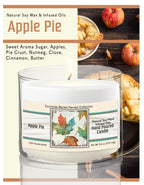 Oak Leaves - Apple Pie 9.6 oz Soy Wax Candle in Glass Jar