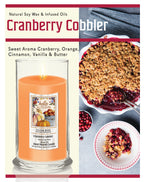 Hello Autumn II - Cranberry Cobbler 18 oz Status Candle Glass