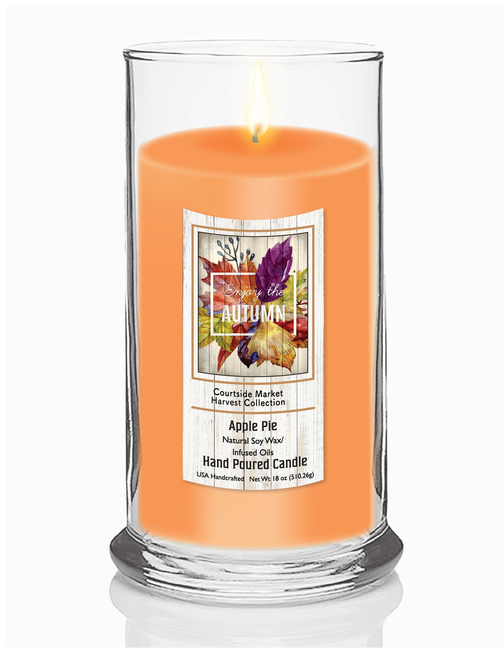 Enjoy Autumn 18 oz Status Candle Glass