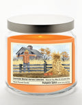 Scarecrow 14 oz Candle Glass Jar with Brushed Silver Metal Lid