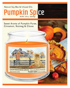 Scarecrow 14 oz Candle Glass Jar with Brushed Silver Metal Lid