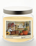 Plant Faith, Harvest Love 14 oz Candle Glass Jar with Brushed Silver Metal Lid