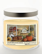 Plant Faith, Harvest Love 14 oz Candle Glass Jar with Brushed Silver Metal Lid