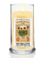 Fall Sunflower Chair - Cinnamon Stick 18 oz Status Candle Glass