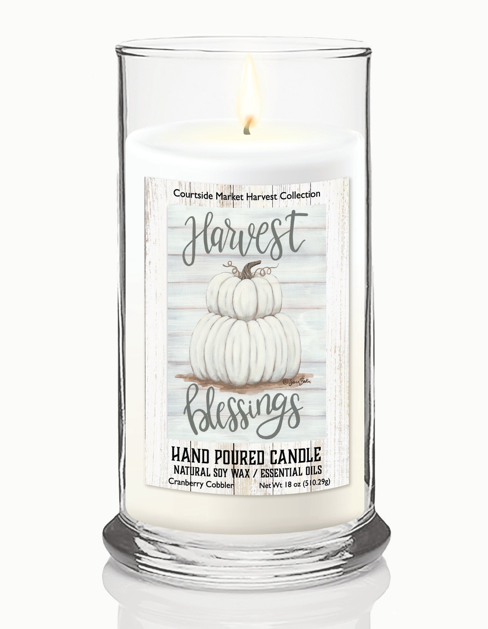 Harvest Blessings - Cranberry Cobbler 18 oz Status Candle Glass