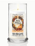 Hello Autumn - Cranberry Cobbler 18 oz Status Candle Glass