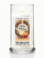 Hello Autumn - Cranberry Cobbler 18 oz Status Candle Glass