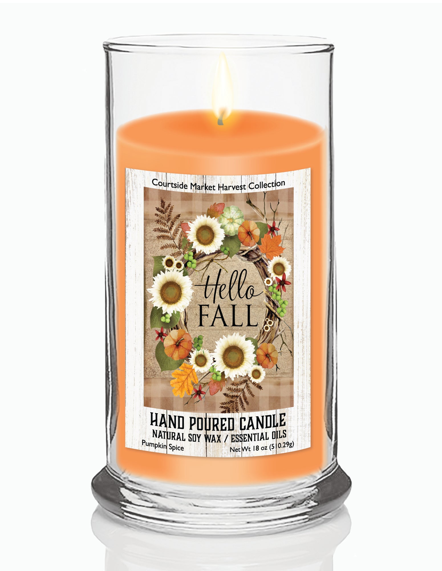Gather II - Pumpkin Spice 18 oz Status Candle Glass