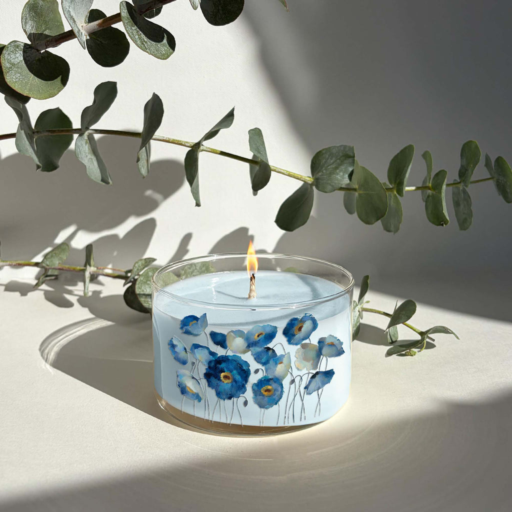 Blue Bed - Butterfly Pea and Eucalyptus Candle