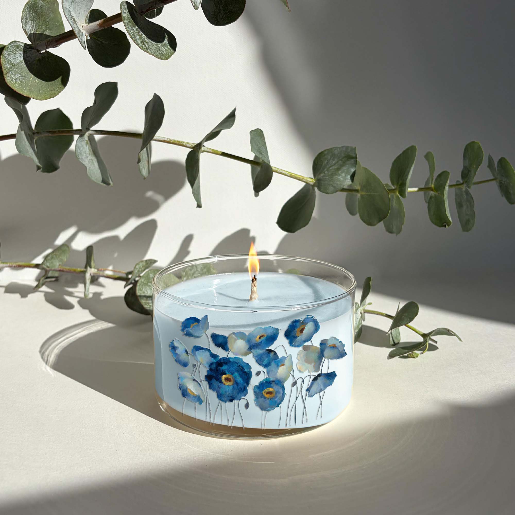 Blue Bed - Butterfly Pea and Eucalyptus Candle