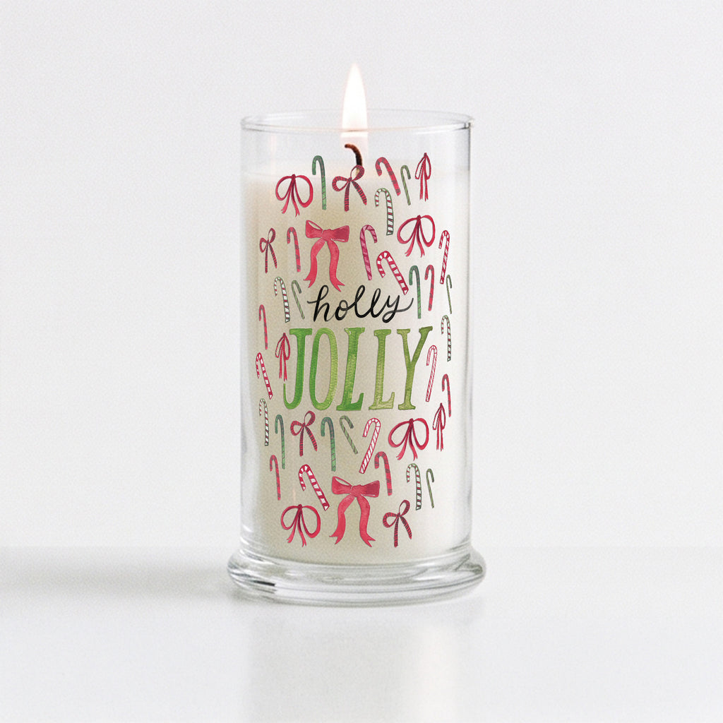 Holly Jolly - Candy Cane 18oz Soy Wax Candle