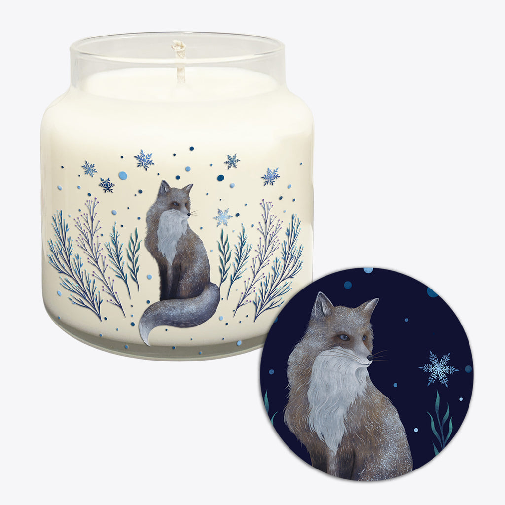 Winter Fox - Vanilla + Pine Woods 18oz Soy Wax Candle