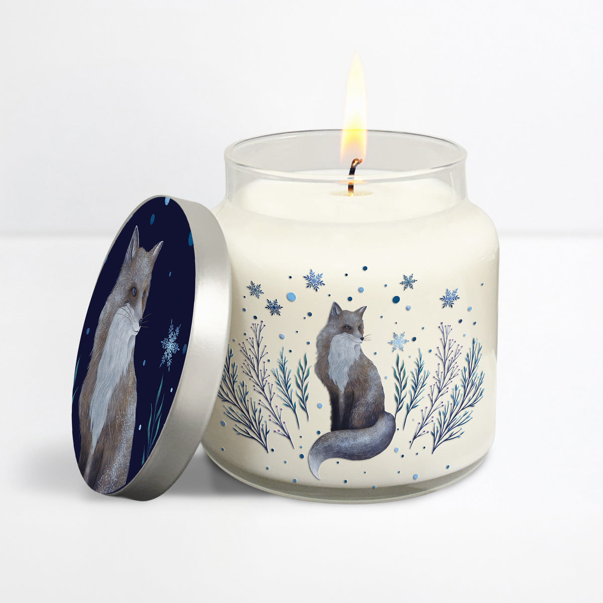 Winter Fox - Vanilla + Pine Woods 18oz Soy Wax Candle
