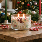 Frenchie - Candy Cane 9.6oz Soy Wax 2 Wick Candle