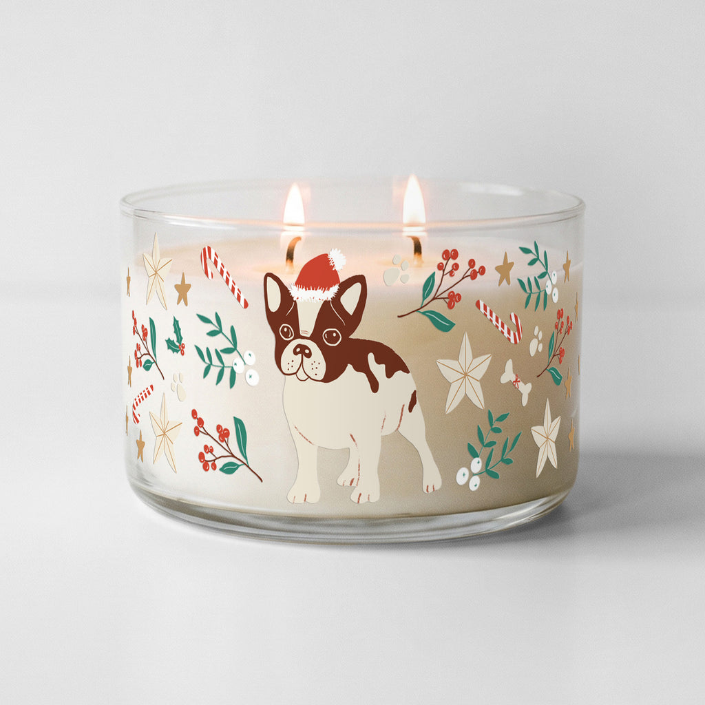 Frenchie - Candy Cane 9.6oz Soy Wax 2 Wick Candle
