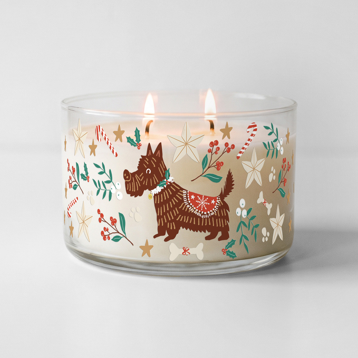 Scottie - Gingerbread 9.6oz Soy Wax 2 Wick Candle