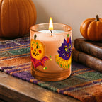 Trick or Treat - 12oz Pumpkin Spice + Maple Soy Wax Candle Decorative Glass