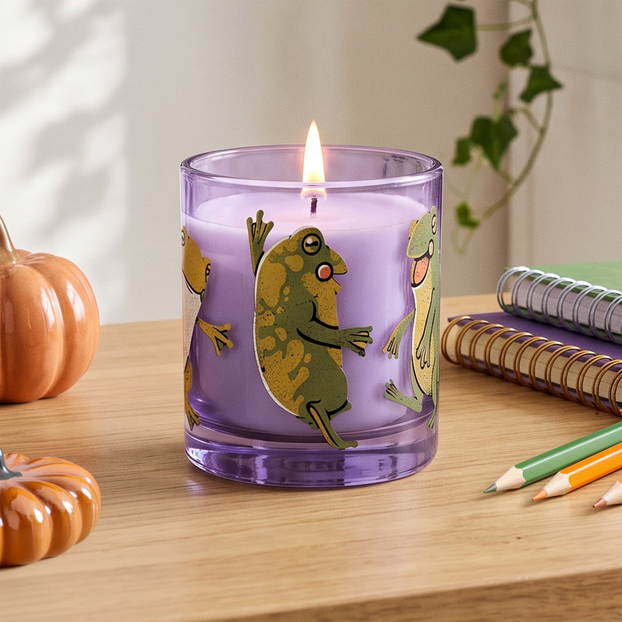 Jubilee - Warm Vanilla + Fig 12oz Soy Wax Candle & Decorative Glass