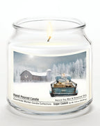 Christmas Pick Up - Sugar Cookie 14 oz Candle Glass Jar with Brushed Silver Metal Lid