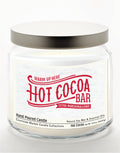 Hot Cocoa Bar - Hot Cocoa 14 oz Candle Glass Jar with Brushed Silver Metal Lid