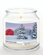 Tree Farm II 14 oz Candle Glass Jar with Brushed Silver Metal Lid