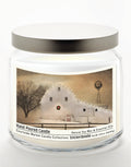 White Barn Holiday 14 oz Candle Glass Jar with Brushed Silver Metal Lid