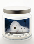 Christmas Night 14 oz Candle Glass Jar with Brushed Silver Metal Lid