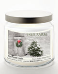 Tree Farm - Winter Cranberry 14 oz Candle Glass Jar with Brushed Silver Metal Lid