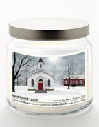 Love One Another - Snickerdoodle 14 oz Candle Glass Jar with Brushed Silver Metal Lid