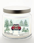 Tree Farm Tradition II  14 oz Candle Glass Jar with Brushed Silver Metal Lid