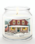 Christmas Farmhouse - Gingerbread 14 oz Candle Glass Jar with Brushed Silver Metal Lid