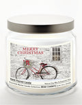 Merry Christmas III - Winter Cranberry 14 oz Candle Glass Jar with Brushed Silver Metal Lid