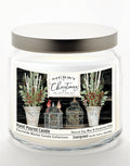 Merry Christmas Cardinals 14 oz Candle Glass Jar with Brushed Silver Metal Lid