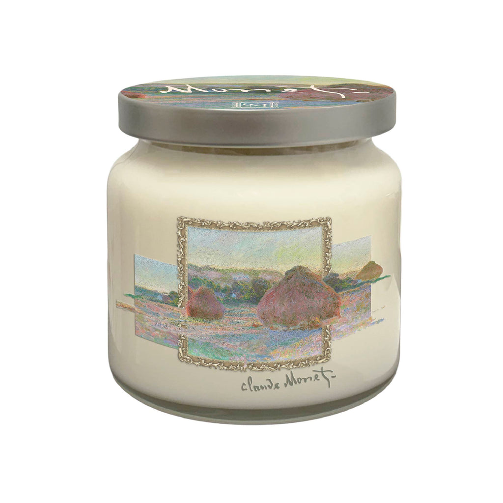 Claude Monet - Haystacks - Vanilla Sandalwood and Cedar 14oz Soy Wax Candle