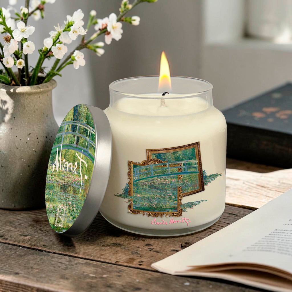 Claude Monet - Lily Pond - Lotus Blossom + Rainwater 14oz Soy Wax Candle