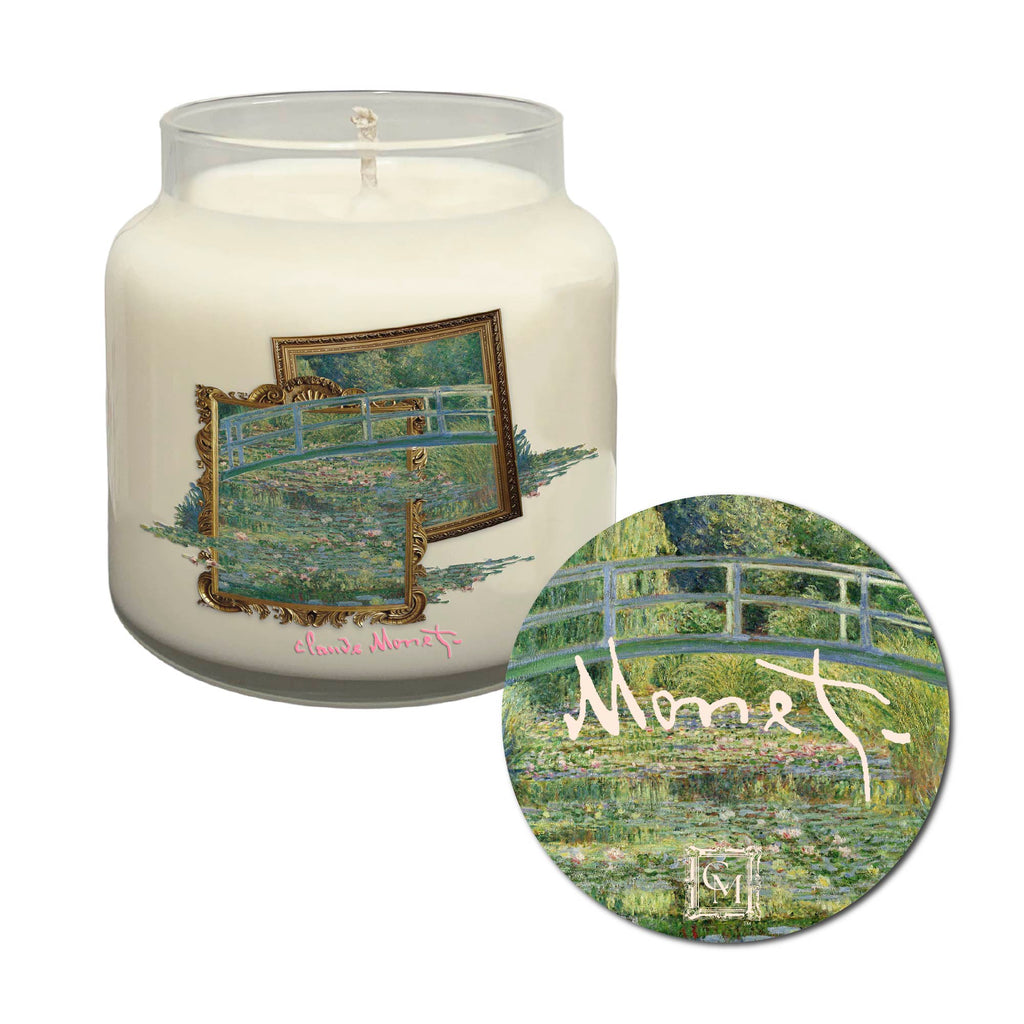 Claude Monet - Lily Pond - Lotus Blossom and Rainwater 14oz Soy Wax Candle
