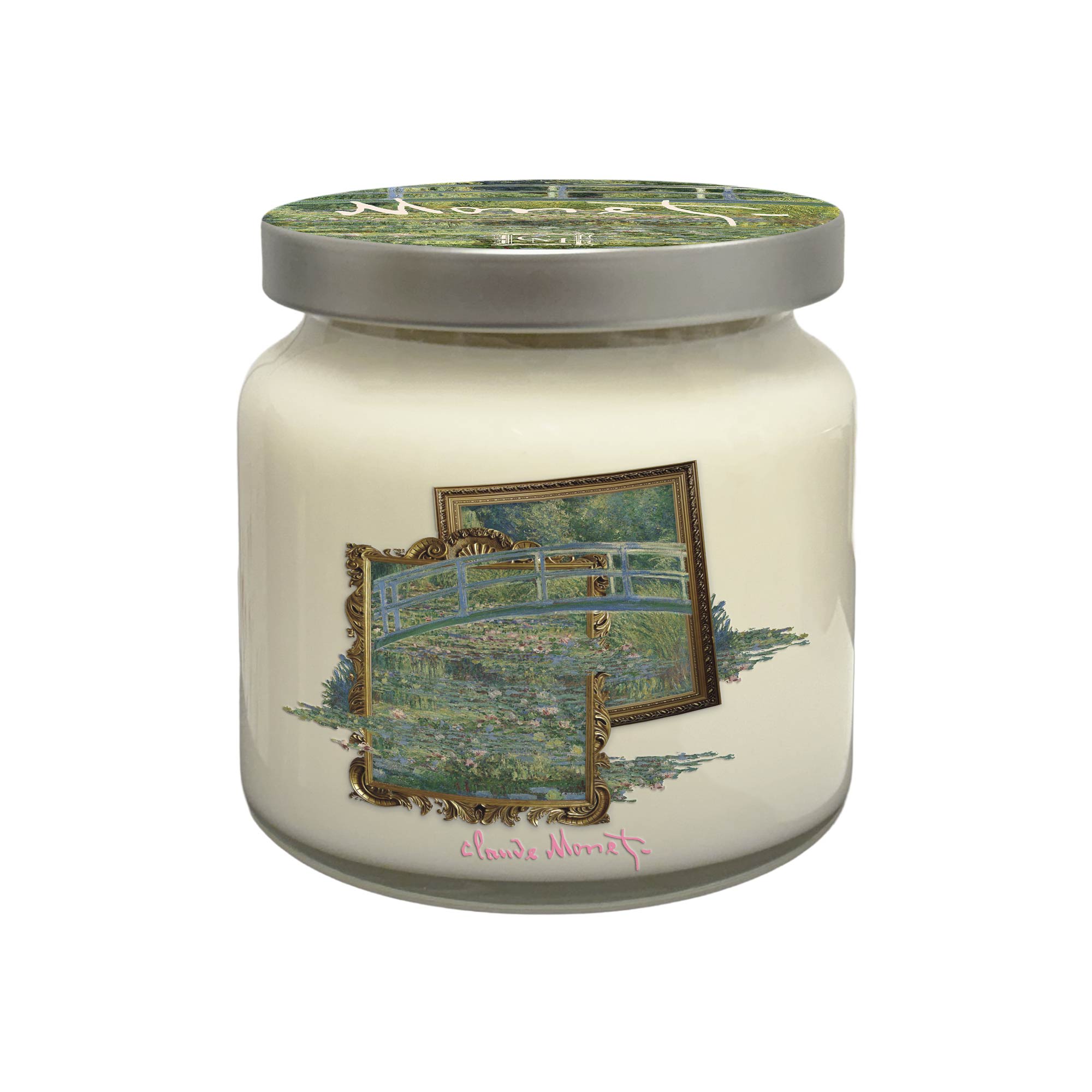 Claude Monet - Lily Pond - Lotus Blossom and Rainwater 14oz Soy Wax Candle
