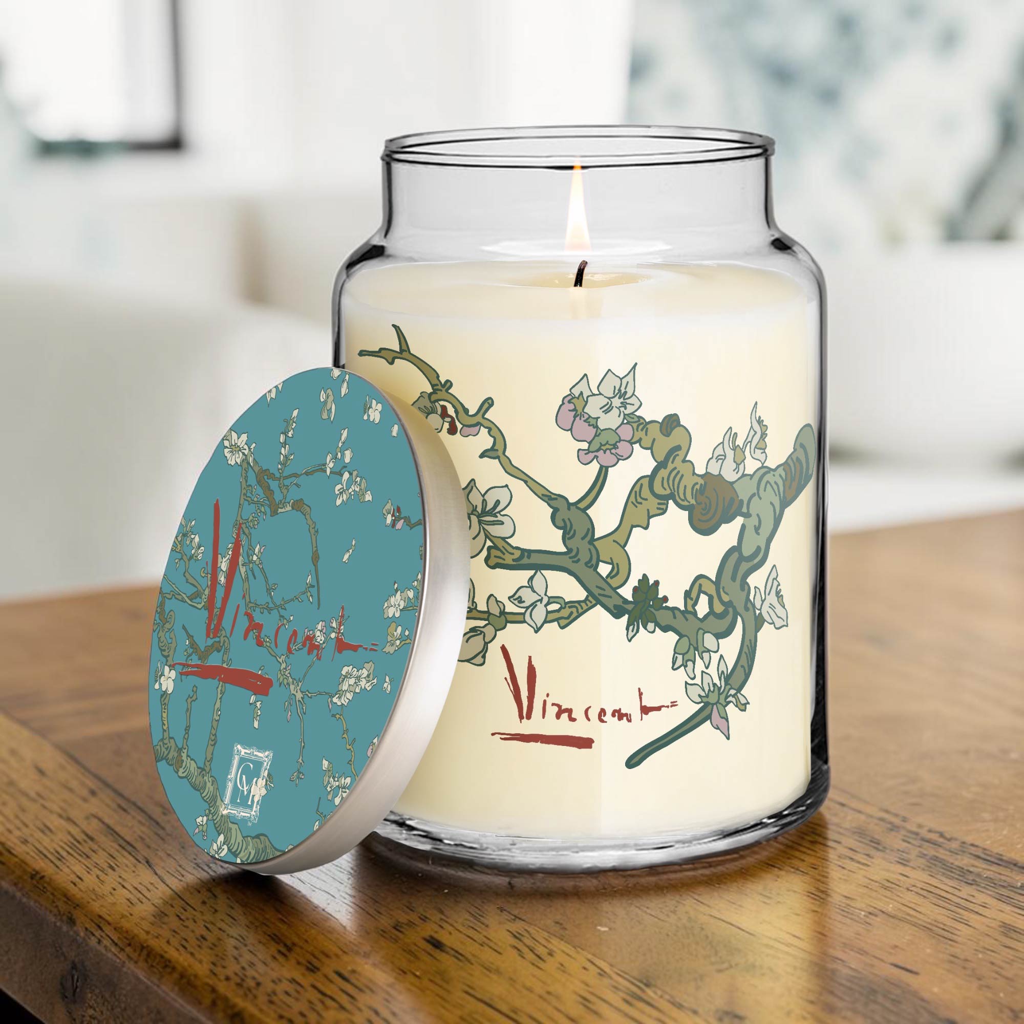 Vincent Van Gogh - Almond Blossom I - Pear and White Blossom 26oz Soy Wax Candle