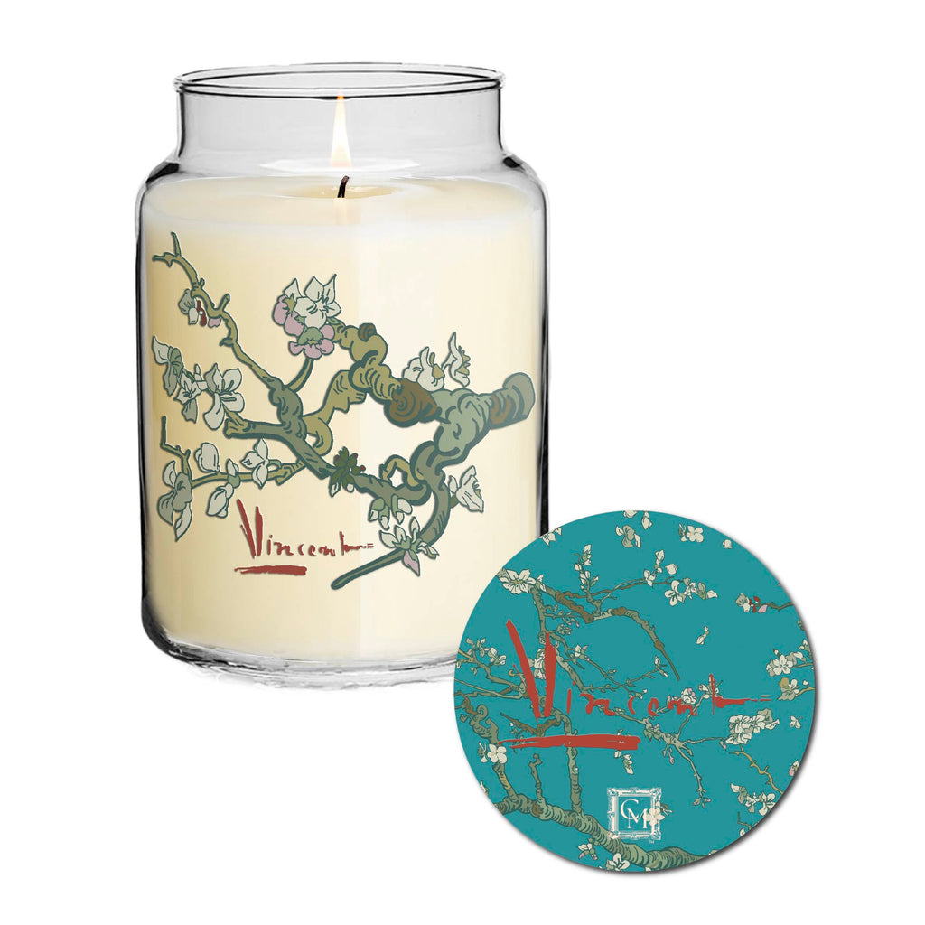 Vincent Van Gogh - Almond Blossom I - Pear and White Blossom 26oz Soy Wax Candle