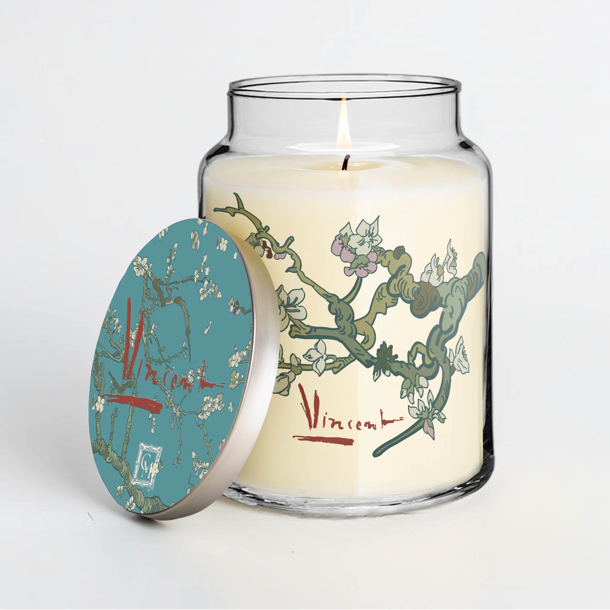 Vincent Van Gogh - Almond Blossom I - Pear and White Blossom 26oz Soy Wax Candle