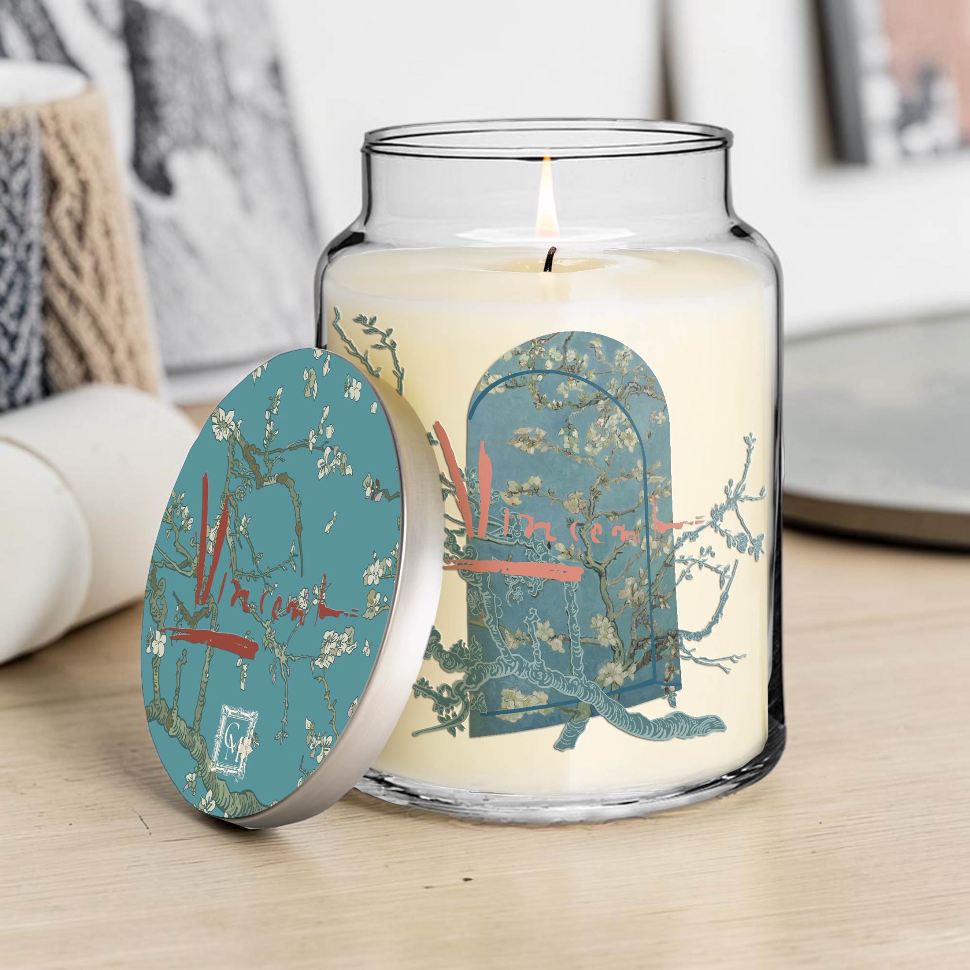 Vincent Van Gogh - Almond Blossom II - Almond Blossom and Vanilla 26oz Soy Wax Candle